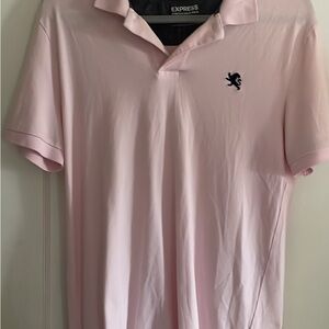 Express Men's Light Pink Polo Shirt